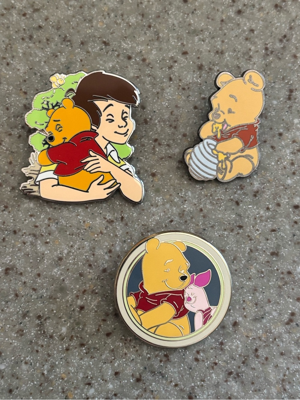 Authentic Disney Trading Pin Lot Of 3 Winnie The Pooh